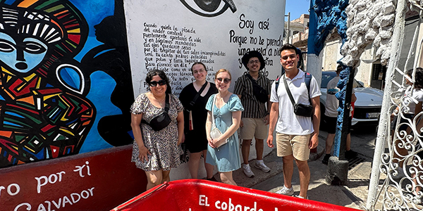 students exploring Cuba