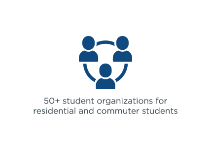 50+ student organizations