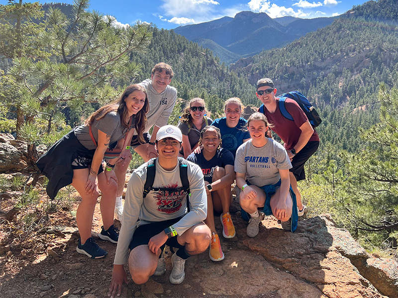 group of AU students in Colorado