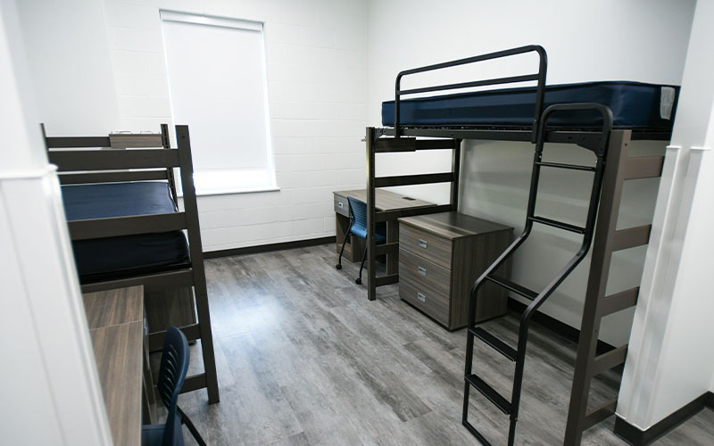 Sample Residence Hall Room Double Layout